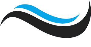 Signe vague tiré du logo du pisciniste Piscines ACD à Rennes et en Ille et Vilaine